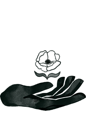 Raafaye hand flower Raafaye hand flower